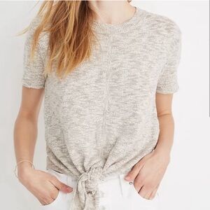 Madewell Tan Beige Knit Tie Front Top Size XS